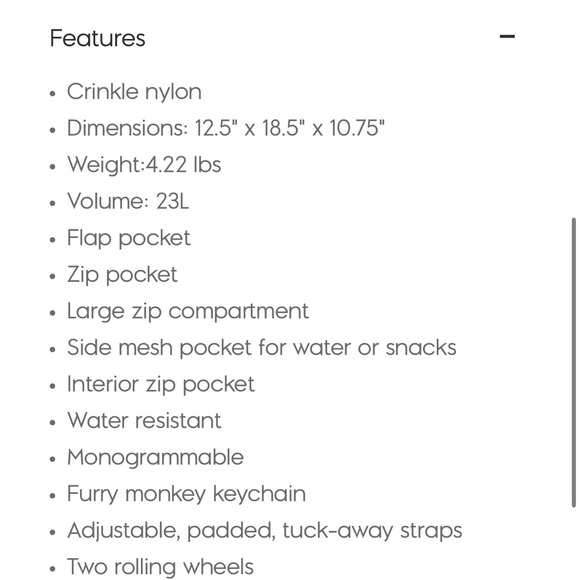 Kipling Large Rolling Backpack - Picture 7 of 9